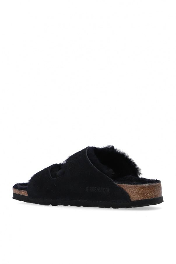 Birkenstocks furry online slides